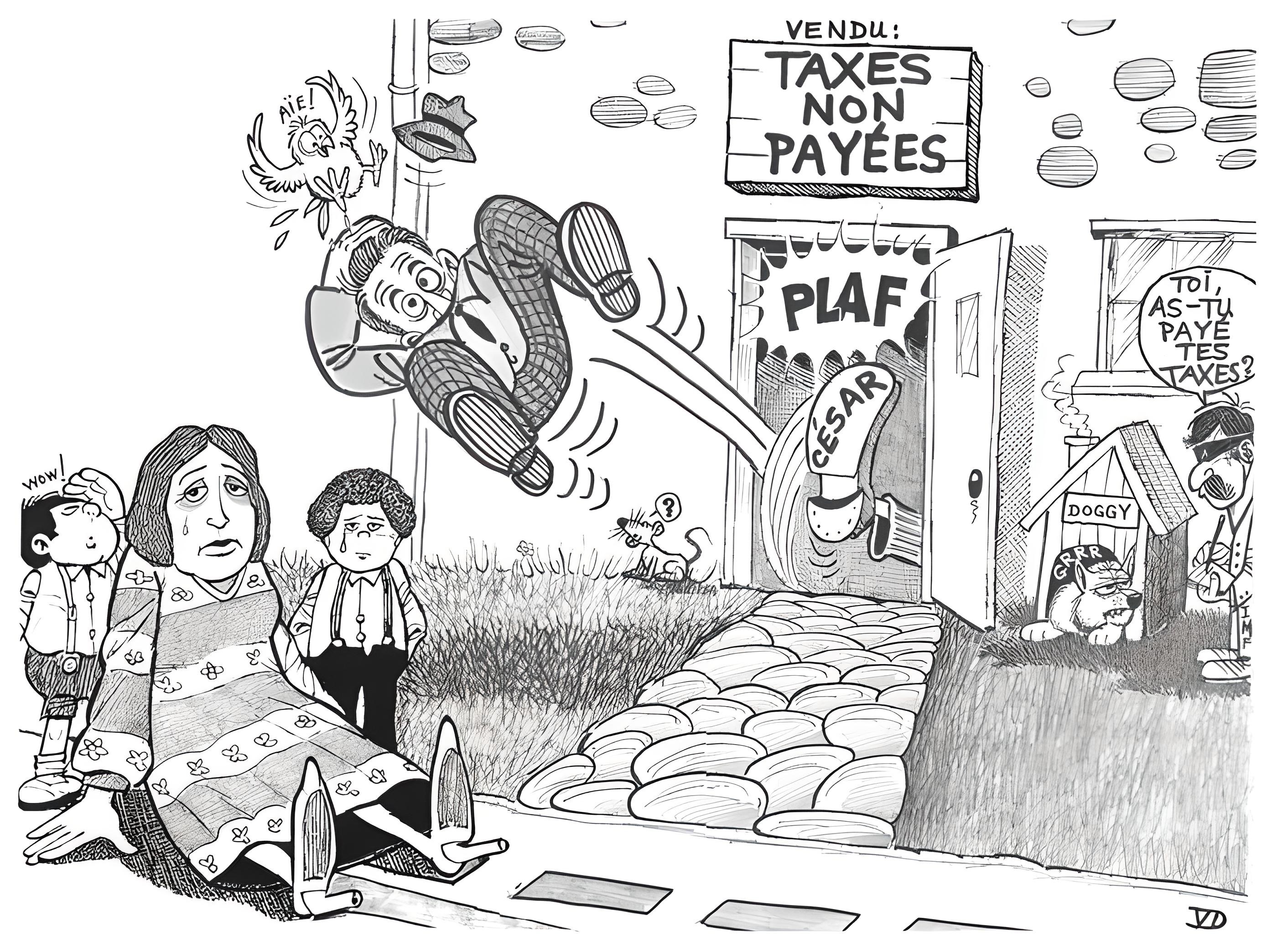 Mis dehors pour taxes impayés Mis dehors pour taxes impayés